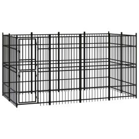 Outdoor Dog Kennel Steel 79.3 ft²