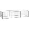 Dog Kennel Silver 32.3 ft² Steel