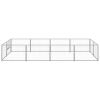 Dog Kennel Silver 86.1 ft² Steel