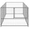 Dog Kennel Silver 32.3 ft² Steel