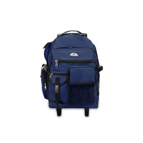 Unisex Deluxe Backpack On Wheels 13.5"x 18.5"x 7" (actual_color: navy)